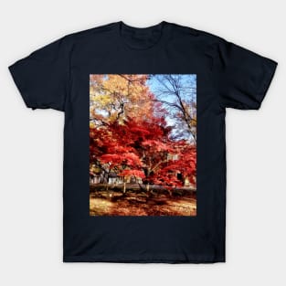 Bright Red Autumn Tree T-Shirt